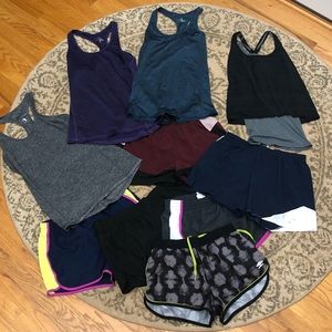 Huge Athletics lot, Asics, Bench, Danskin, MPG etc